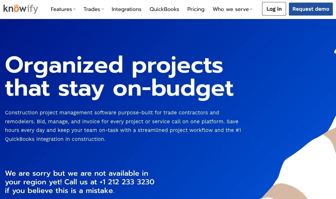 Knowify homepage (2)