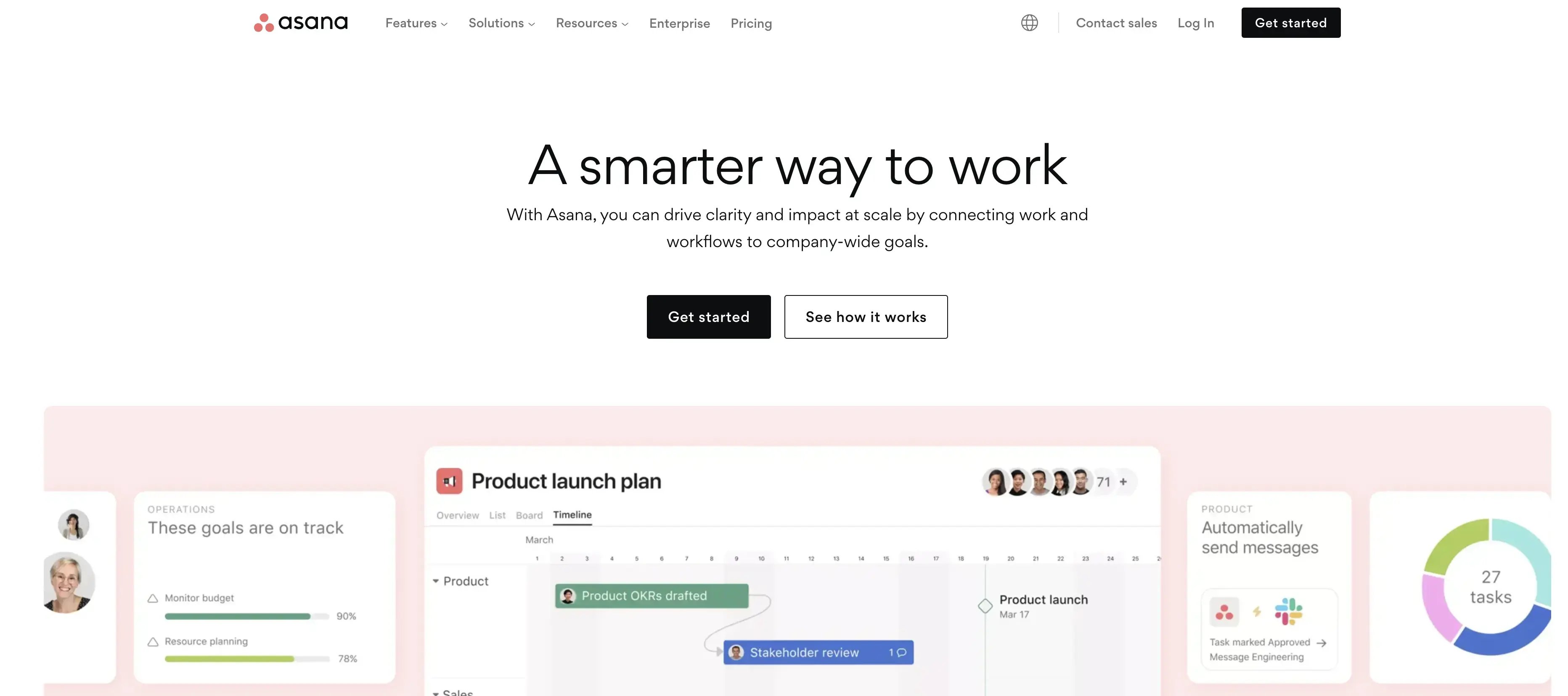 asana home page