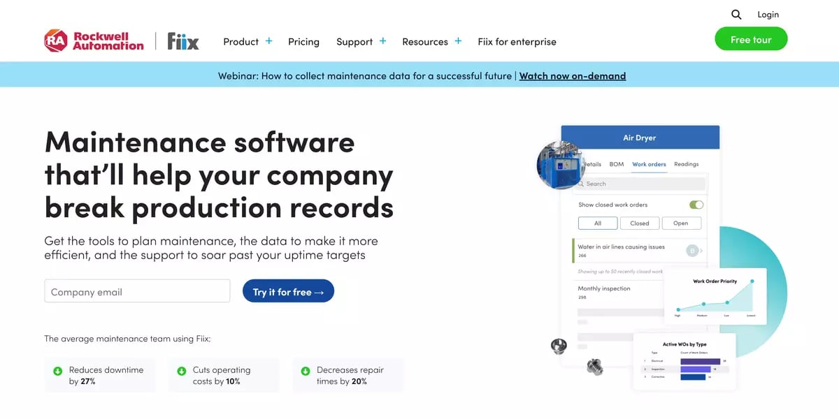 Rockwell automation -maintenance software that' help your company break production records