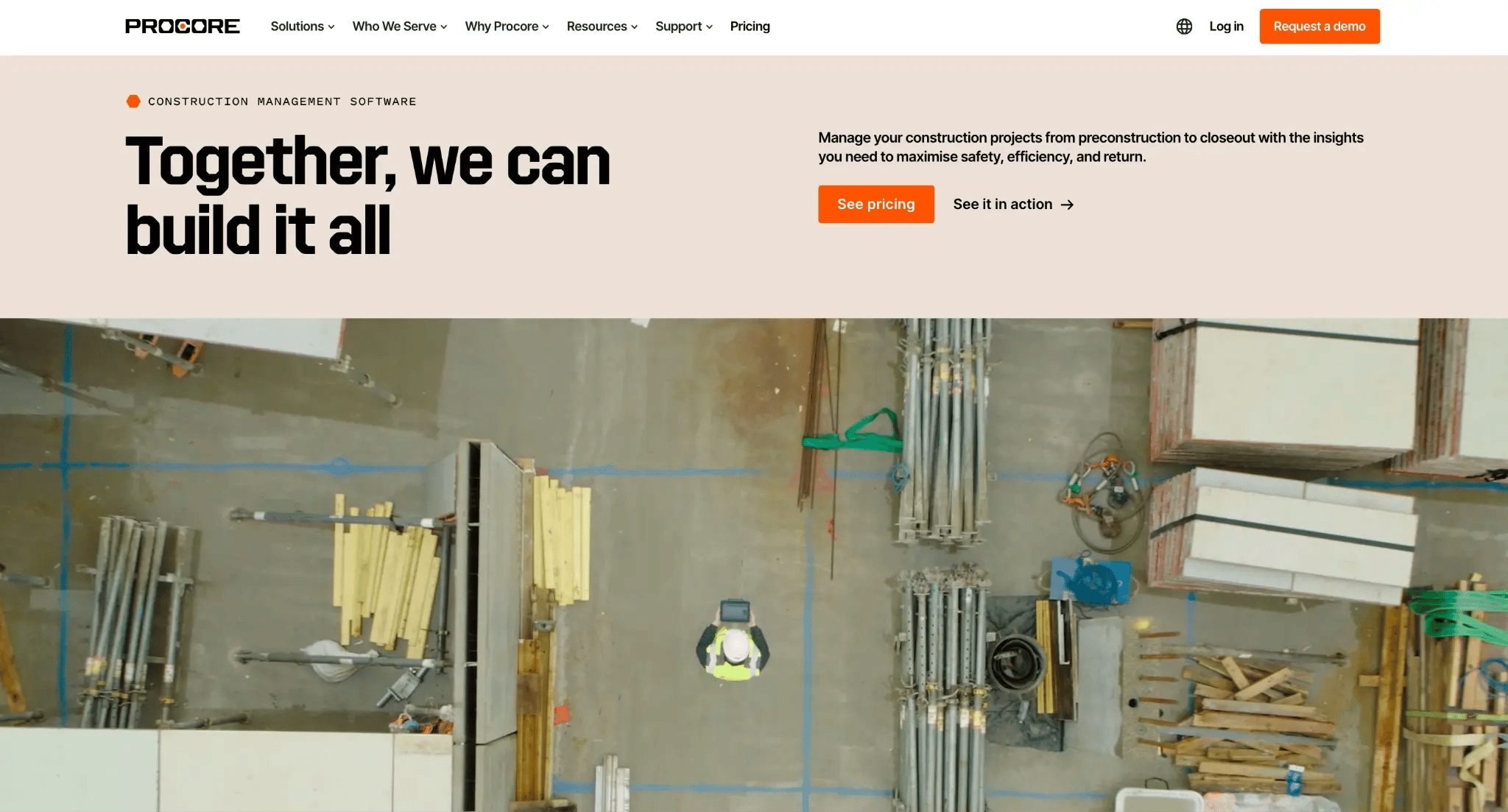 procore  homepage