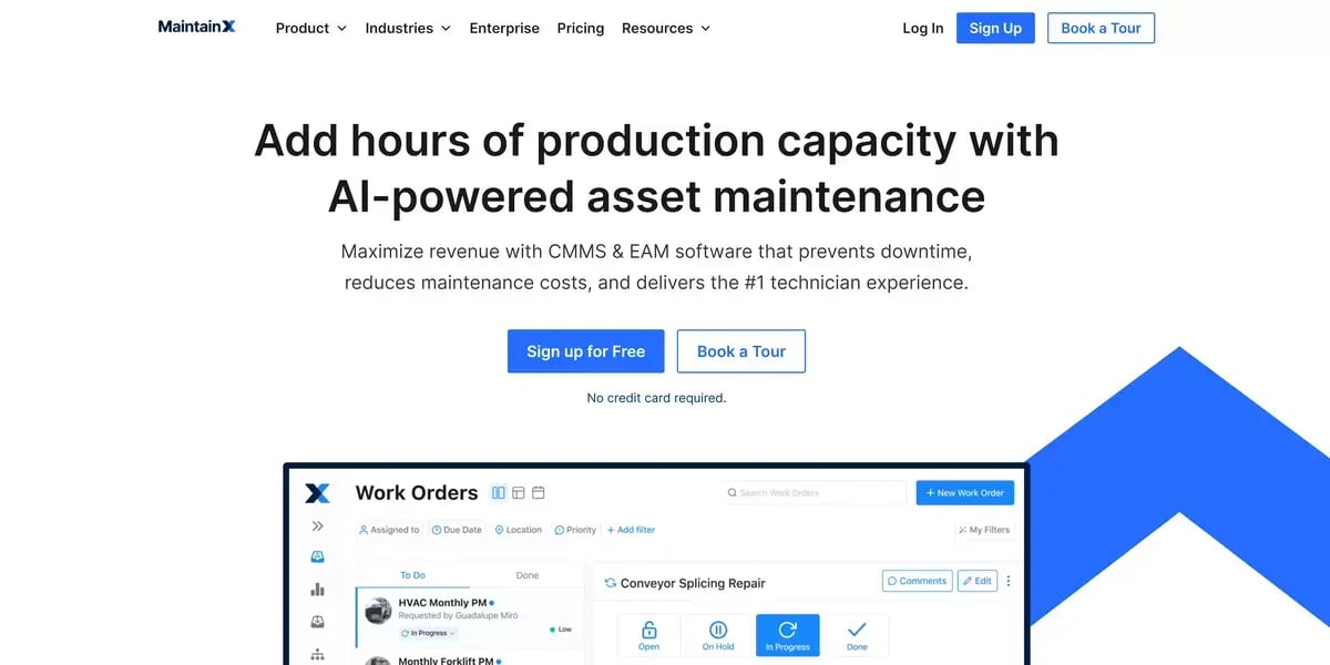 maintainx - add hours of production capacity with ai-powered asset maintenance