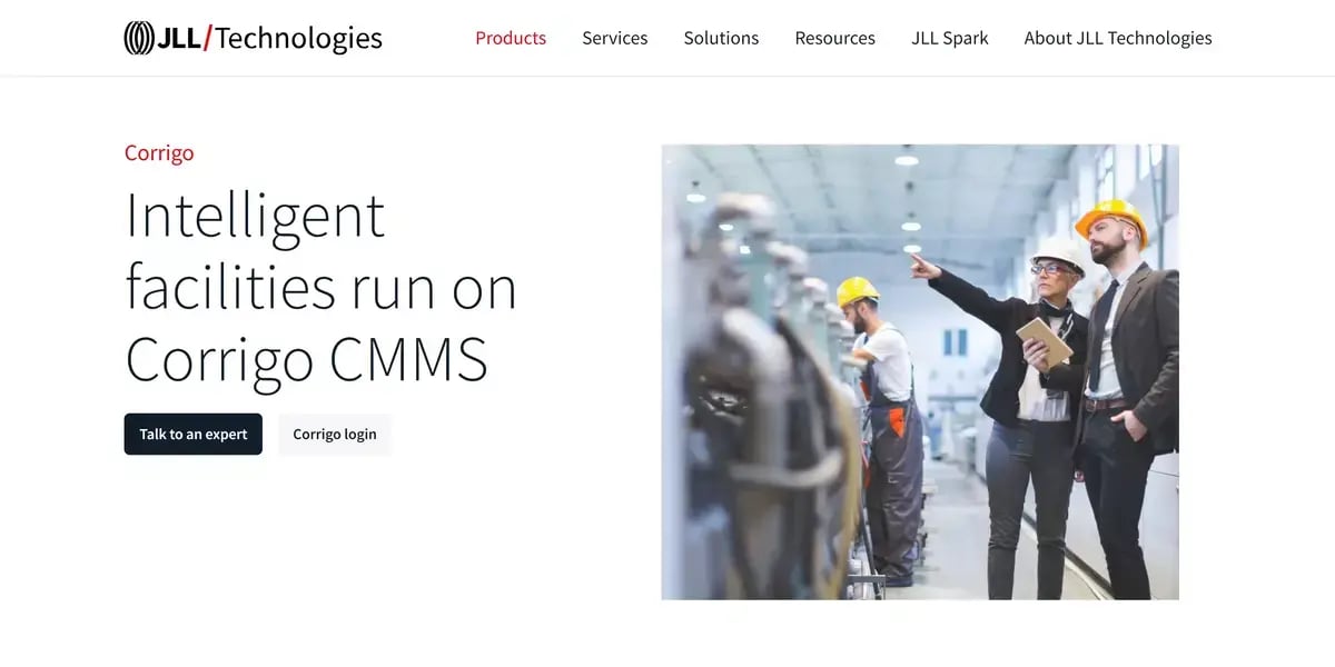 JLL technologies - corrigo intelligent facilities run on corrigo cmms